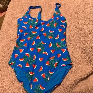 Watermelon one piece swimsuit XL Tall